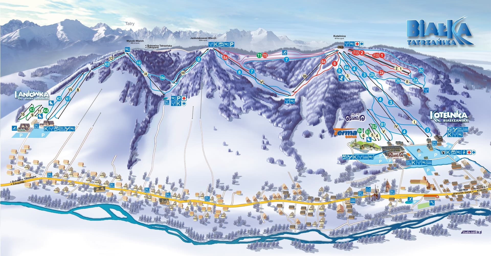 Kotelnica ski map